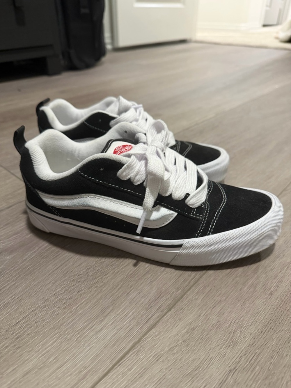 Vans Black & White Skate Sneakers